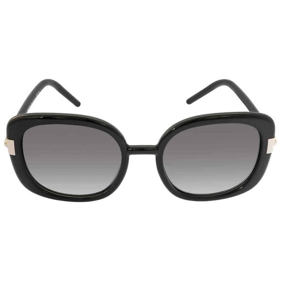 New Prada Gray Square Gold Ladies Sunglasses